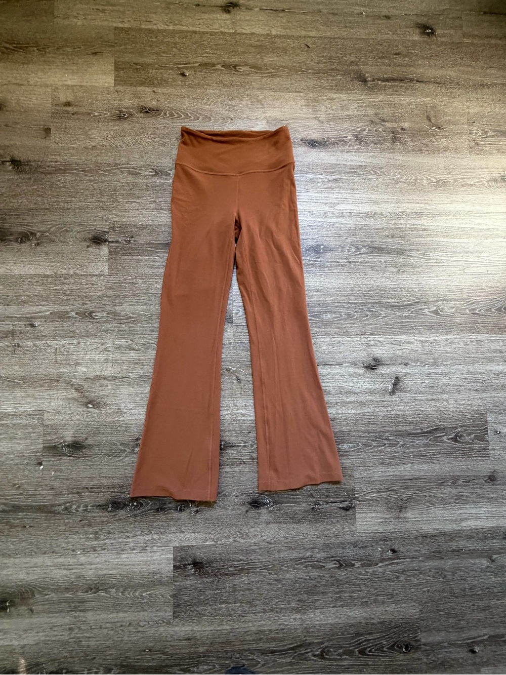 lululemon athletica Flared Yoga Pants in Rust Brown